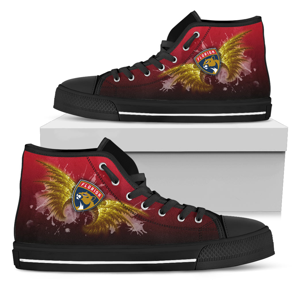 Angel Wings Florida Panthers High Top Shoes