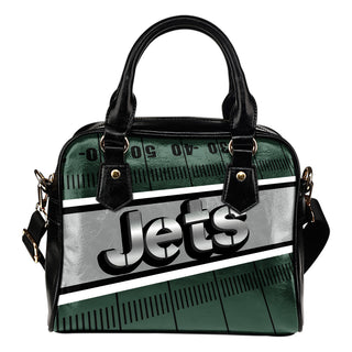 New York Jets Silver Name Colorful Shoulder Handbags