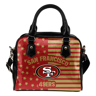 Twinkle Star With Line San Francisco 49ers Shoulder Handbags