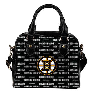 Nice Little Logo Boston Bruins Shoulder Handbags