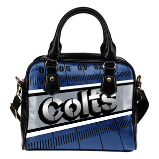 Indianapolis Colts Silver Name Colorful Shoulder Handbags