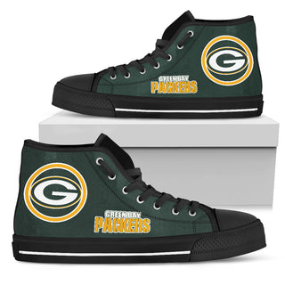 Circle Logo Green Bay Packers High Top Shoes