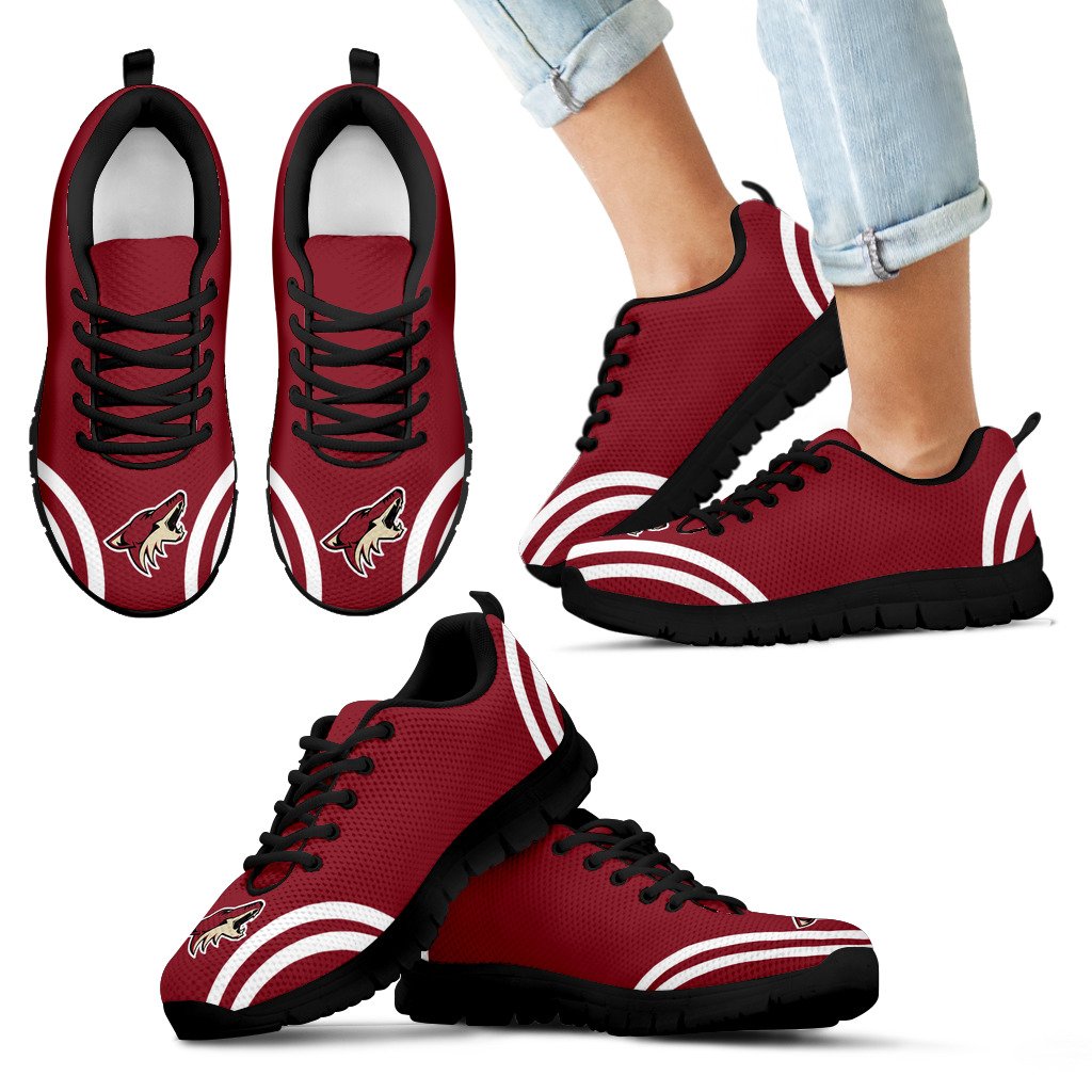 Lovely Curves Stunning Logo Icon Arizona Coyotes Sneakers