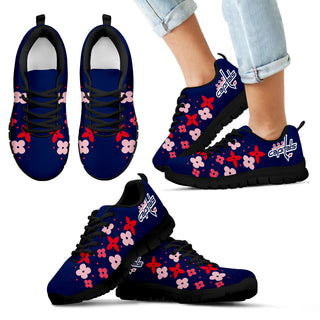 Flowers Pattern Washington Capitals Sneakers