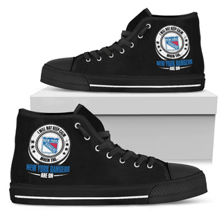 I Will Not Keep Calm Amazing Sporty New York Rangers High Top Shoes