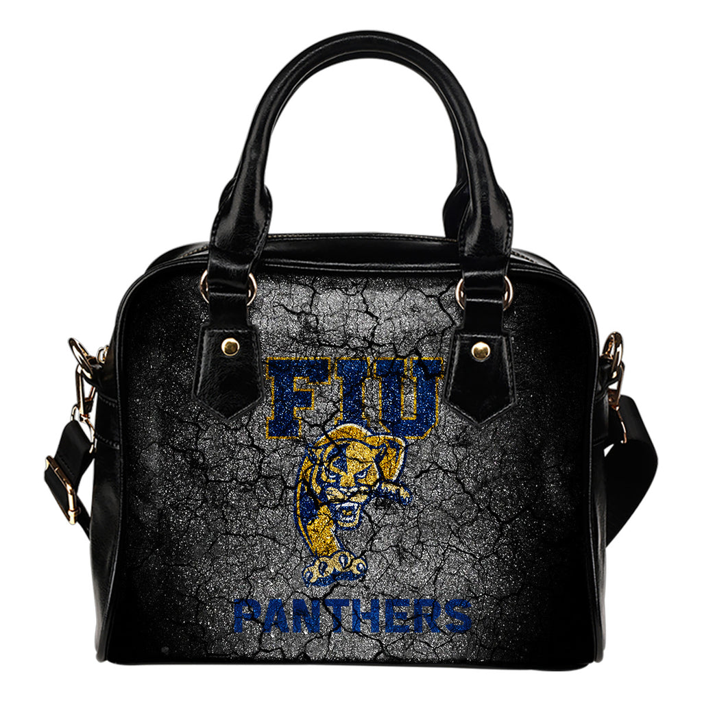 Wall Break FIU Golden Panthers Shoulder Handbags Women Purse