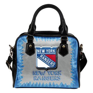 Jagged Saws Mouth Creepy New York Rangers Shoulder Handbags