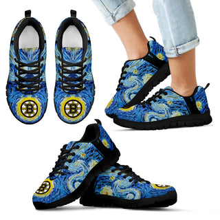 Sky Style Art Nigh Exciting Boston Bruins Sneakers