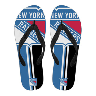 New York Rangers Fan Gift Two Main Colors Flip Flops
