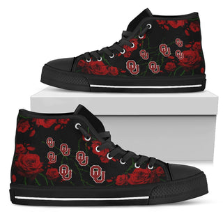 Lovely Rose Thorn Incredible Oklahoma Sooners High Top Shoes
