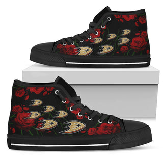 Lovely Rose Thorn Incredible Anaheim Ducks High Top Shoes