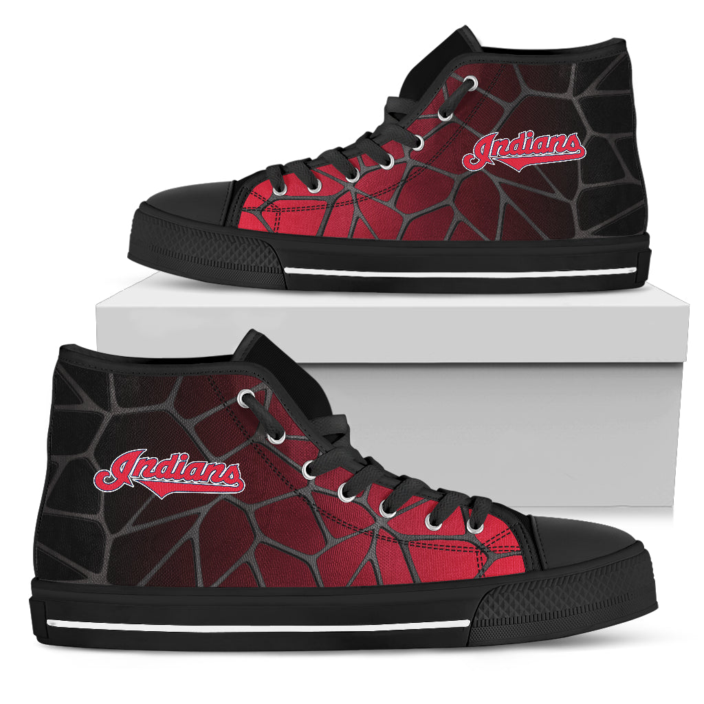 Colors Air Cushion Cleveland Indians Gradient High Top Shoes