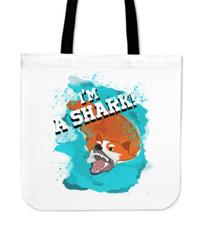 I'm A Corgi Shark Tote Bags Ver 2