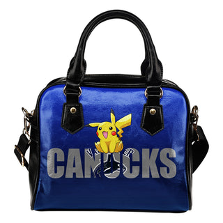 Pokemon Sit On Text Vancouver Canucks Shoulder Handbags