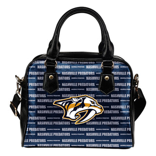 Nice Little Logo Nashville Predators Shoulder Handbags