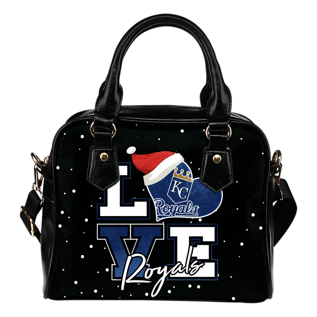 Love Word Christmas Sweet Kansas City Royals Shoulder Handbags