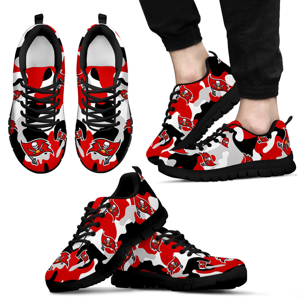 Tampa Bay Buccaneers Cotton Camouflage Fabric Military Solider Style Sneakers