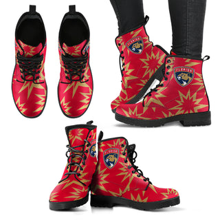 Dizzy Motion Amazing Designs Logo Florida Panthers Boots