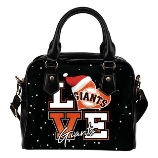 Love Word Christmas Sweet San Francisco Giants Shoulder Handbags