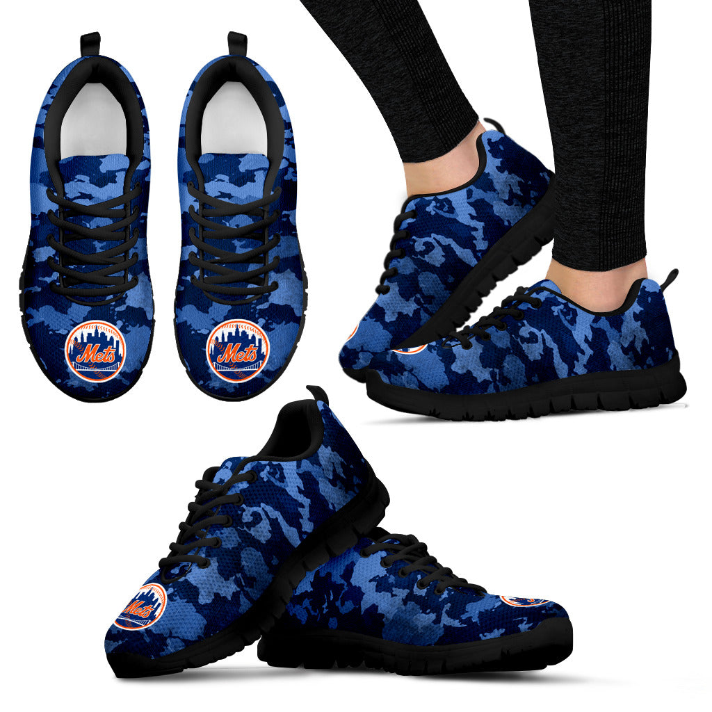 Arches Top Fabulous Camouflage Background New York Mets Sneakers