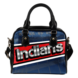 Cleveland Indians Silver Name Colorful Shoulder Handbags