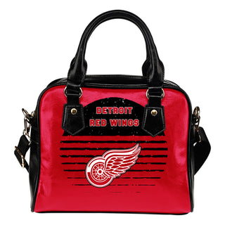 Back Fashion Round Charming Detroit Red Wings Shoulder Handbags