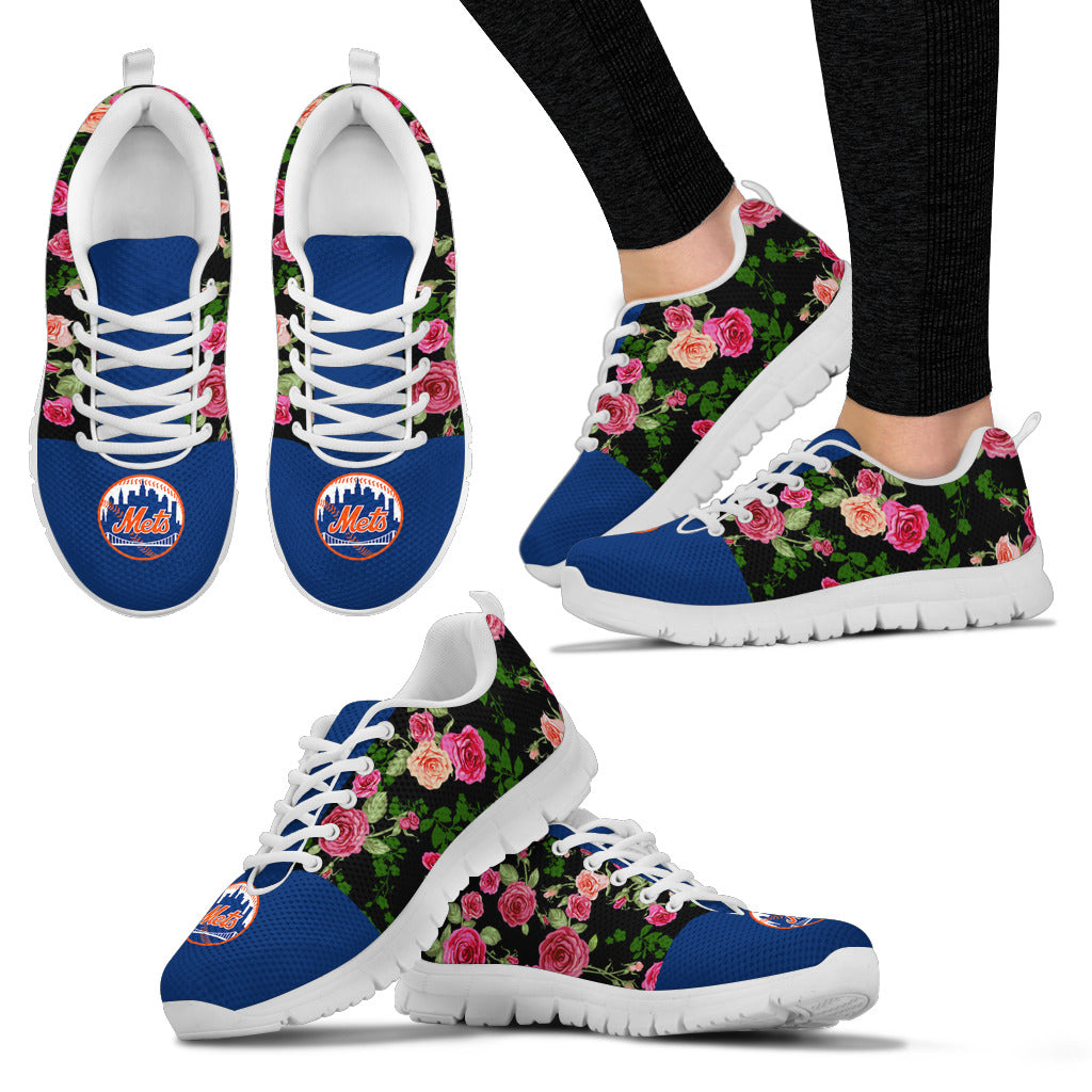 Vintage Floral New York Mets Sneakers