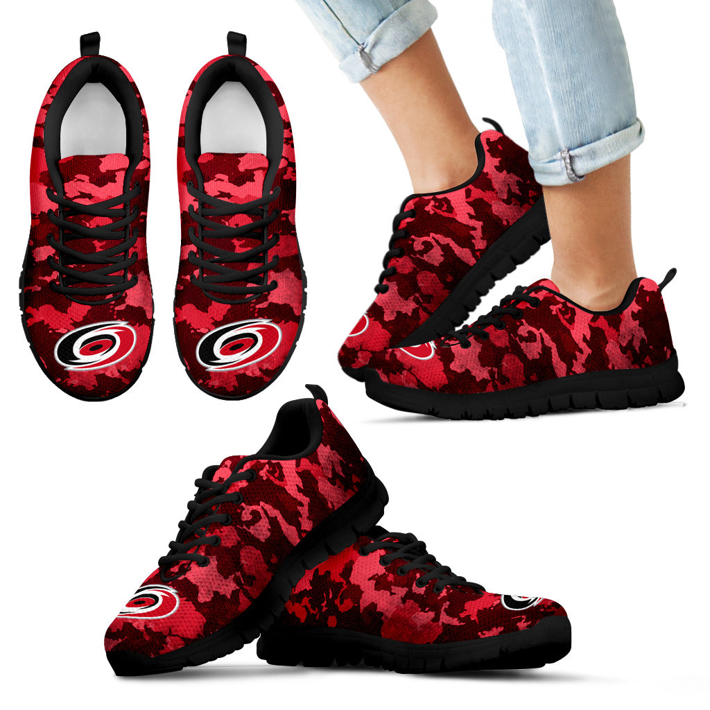 Arches Top Fabulous Camouflage Background Carolina Hurricanes Sneakers