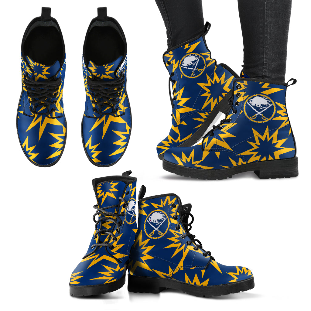 Dizzy Motion Amazing Designs Logo Buffalo Sabres Boots