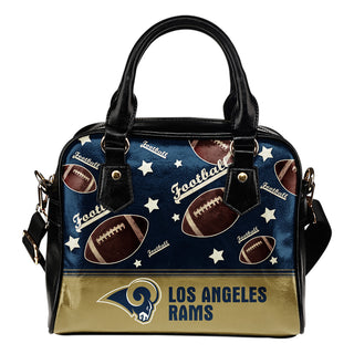 Personalized American Football Awesome Los Angeles Rams Shoulder Handbag
