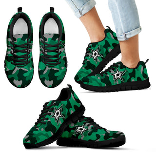 Military Background Energetic Dallas Stars Sneakers