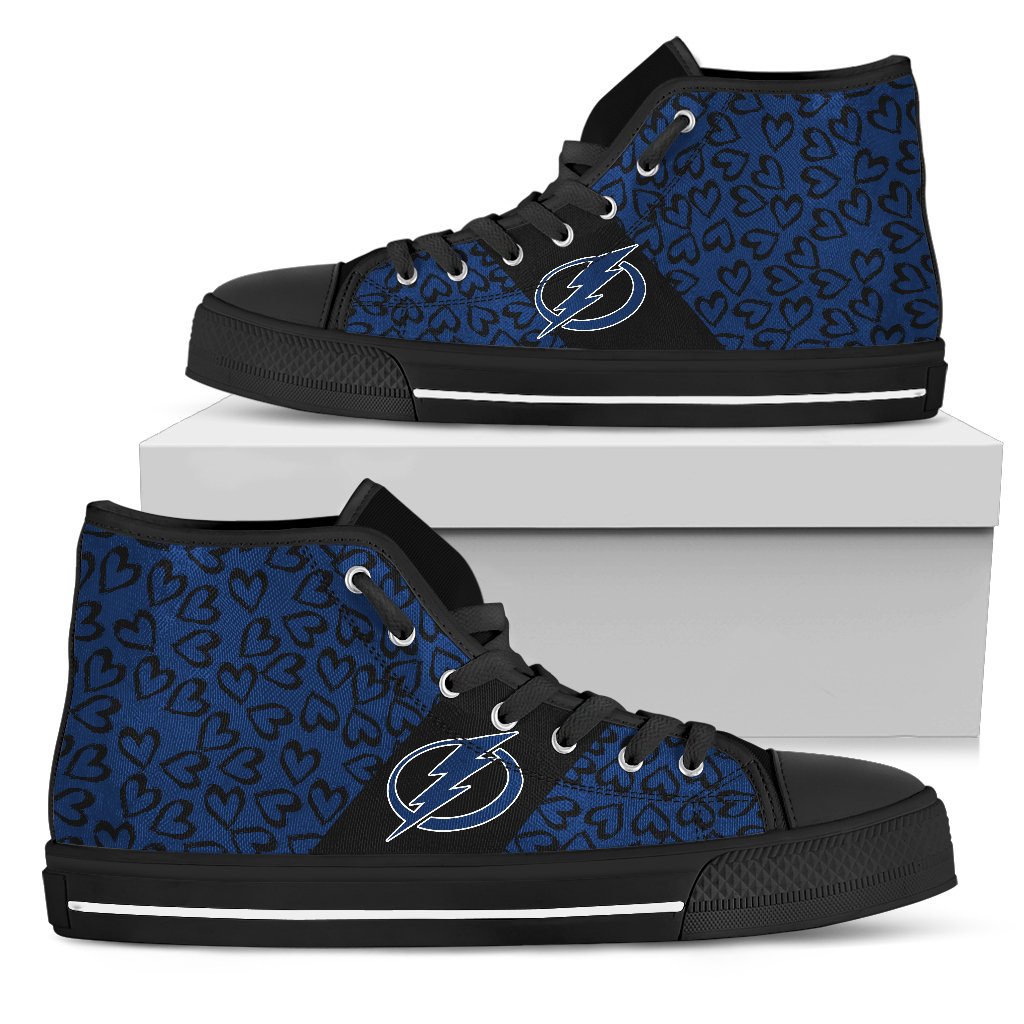 Perfect Cross Color Absolutely Nice Tampa Bay Lightning High Top Shoes