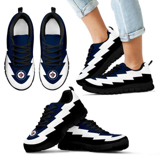 Jagged Saws Creative Draw Winnipeg Jets Sneakers