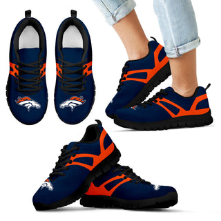 Line Amazing Bottom Denver Broncos Sneakers