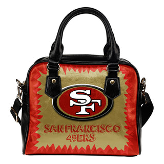 Jagged Saws Mouth Creepy San Francisco 49ers Shoulder Handbags