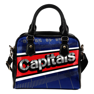 Washington Capitals Silver Name Colorful Shoulder Handbags