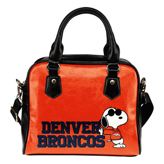 Denver Broncos Cool Sunglasses Snoopy Shoulder Handbags Women Purse