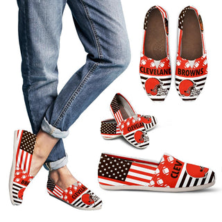American Flag Cleveland Browns Casual Shoes