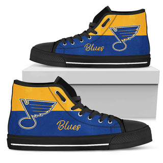 Divided Colours Stunning Logo St. Louis Blues High Top Shoes