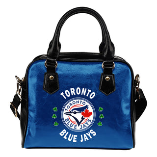 Central Beautiful Logo Circle Lucky Leaf Toronto Blue Jays Shoulder Handbags