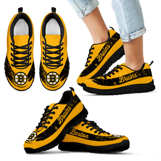 Single Line Logo Boston Bruins Sneakers