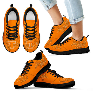 Lovely Floral Print Tennessee Volunteers Sneakers