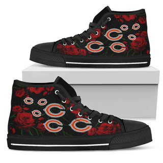 Lovely Rose Thorn Incredible Chicago Bears High Top Shoes