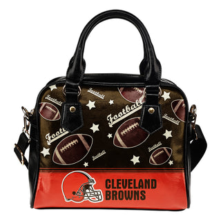 Personalized American Football Awesome Cleveland Browns Shoulder Handbag