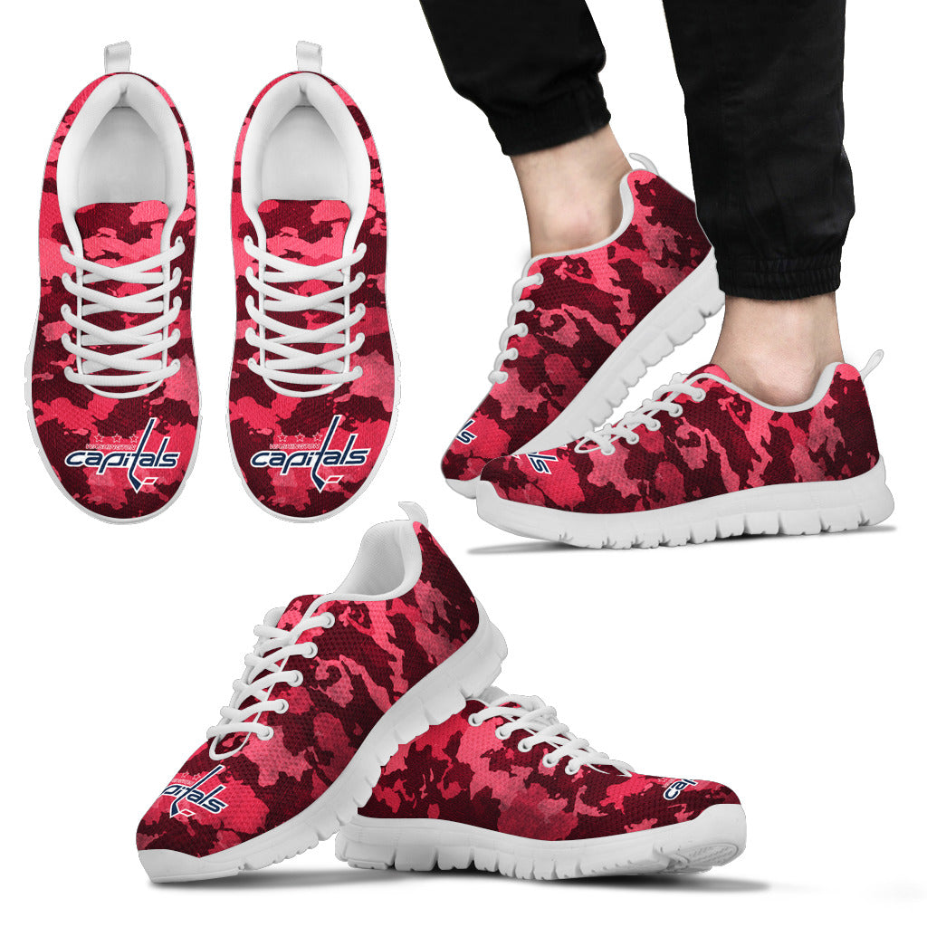 Arches Top Fabulous Camouflage Background Washington Capitals Sneakers