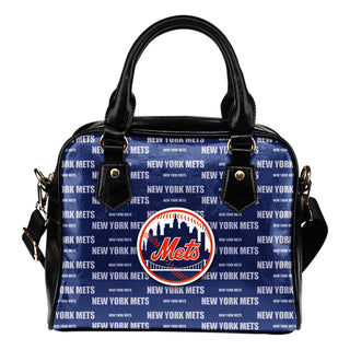 Nice Little Logo New York Mets Shoulder Handbags