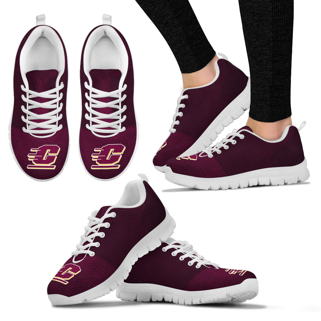 Seamless Line Magical Wave Beautiful Central Michigan Chippewas Sneakers