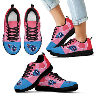 Tennessee Titans Cancer Pink Ribbon Sneakers