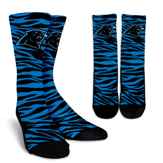 Camo Background Good Superior Charming Carolina Panthers Socks