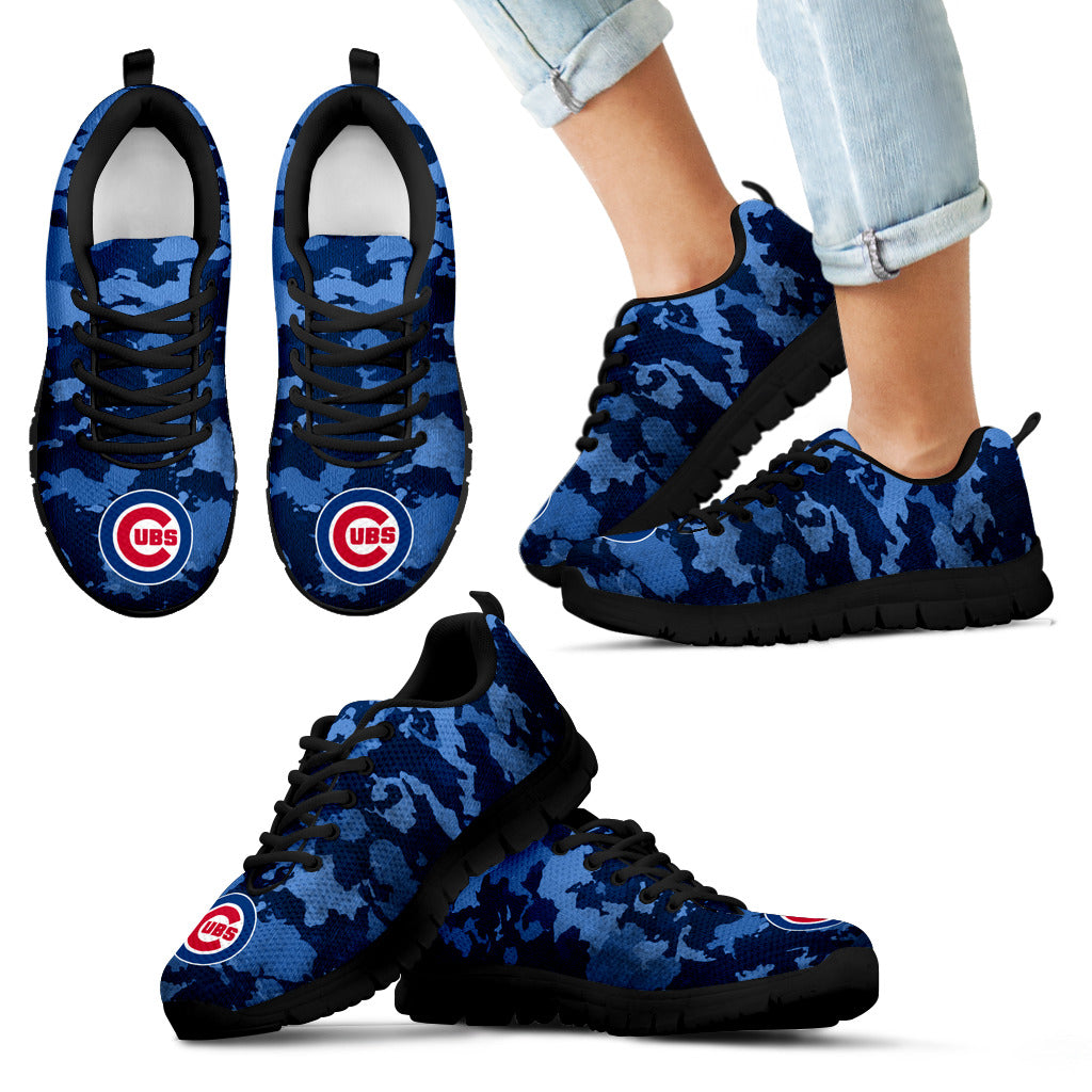 Arches Top Fabulous Camouflage Background Chicago Cubs Sneakers